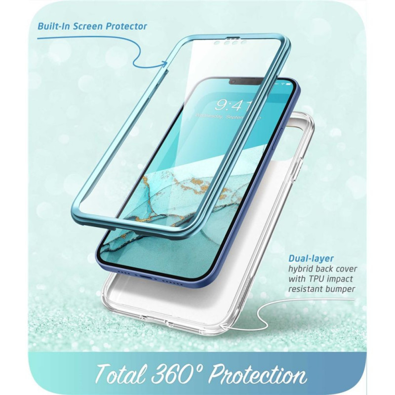 Capa Supcase Cosmo para Apple iPhone 14 Plus / 15 Plus, azul oceano