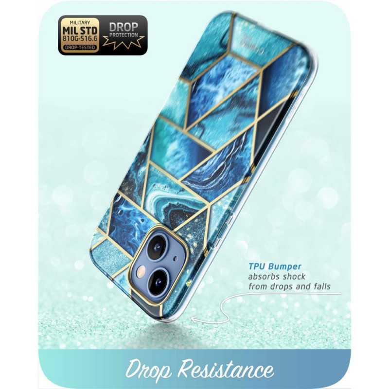 Capa Supcase Cosmo para Apple iPhone 14 Plus / 15 Plus, azul oceano