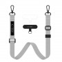 Conjunto de cordão para telemóvel Tech-Protect C6S Rope Crossbody cinzento Crayon