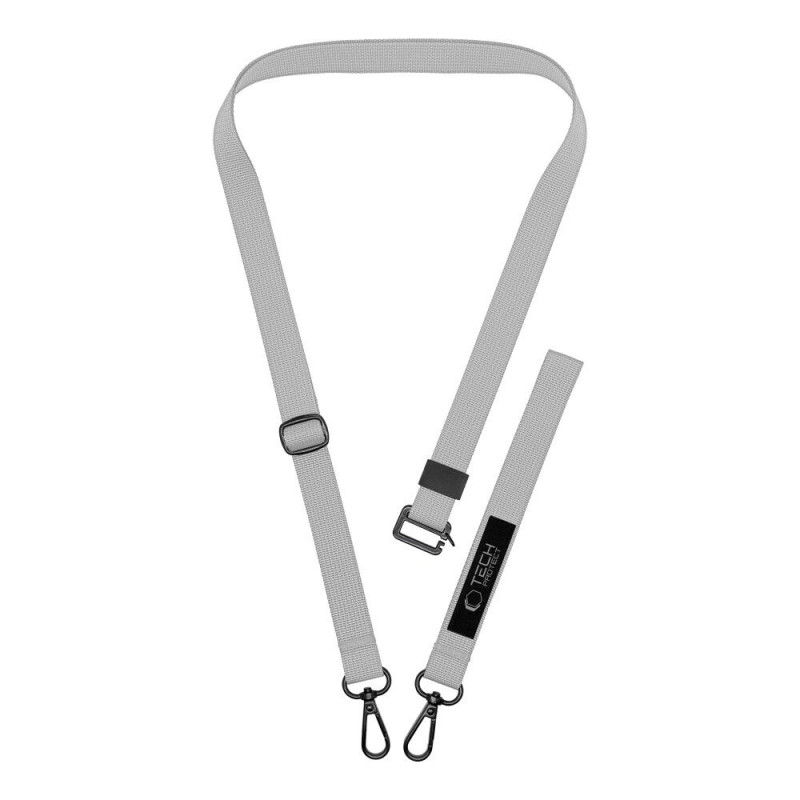Conjunto de cordão para telemóvel Tech-Protect C6S Rope Crossbody cinzento Crayon