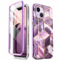 Capa Supcase Cosmo para Apple iPhone 14 Plus / 15 Plus, Marble Purple