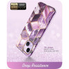 Capa Supcase Cosmo para Apple iPhone 14 Plus / 15 Plus, Marble Purple