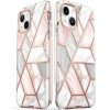 Capa Cosmo Supcase para Apple iPhone 14 Plus / 15 Plus, rosa mármore