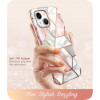 Capa Cosmo Supcase para Apple iPhone 14 Plus / 15 Plus, rosa mármore