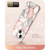 Capa Cosmo Supcase para Apple iPhone 14 Plus / 15 Plus, rosa mármore