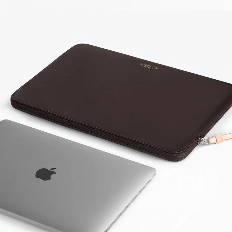 Manga para portátil Tech-Protect Fleece 13-14", Chocolate (Castanho)