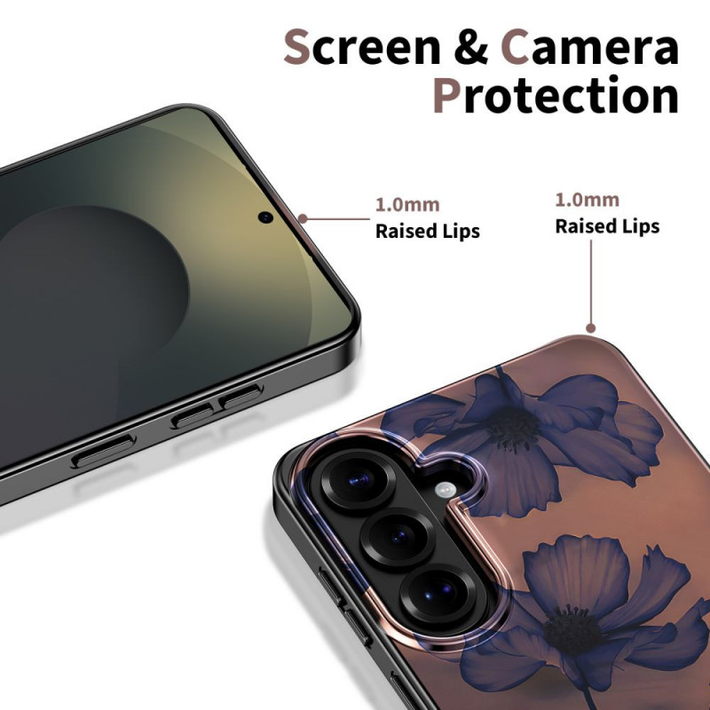 Capa Tech-Protect Lamano MagSafe para Samsung Galaxy A57 5G, castanha e roxa