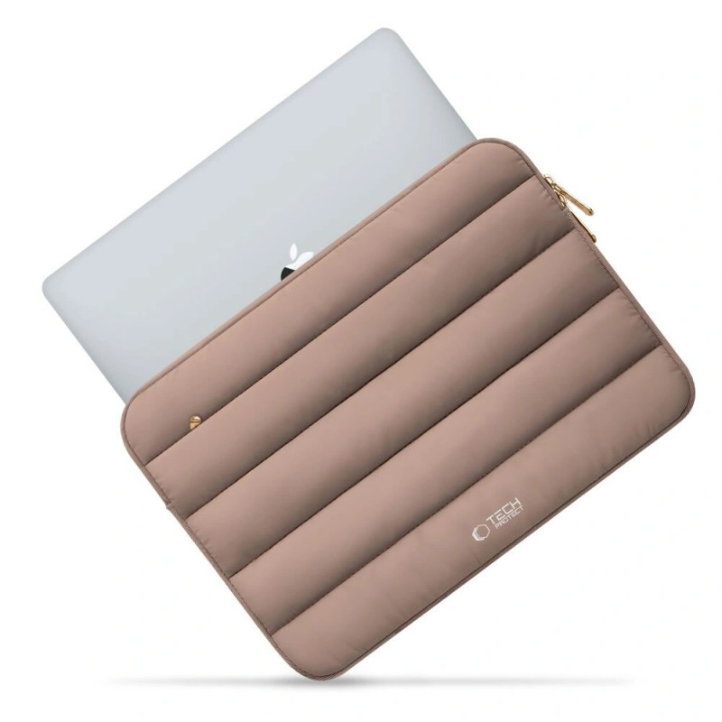 Capa para portátil Tech-Protect Fluffy 15-16", Walnut (castanho)