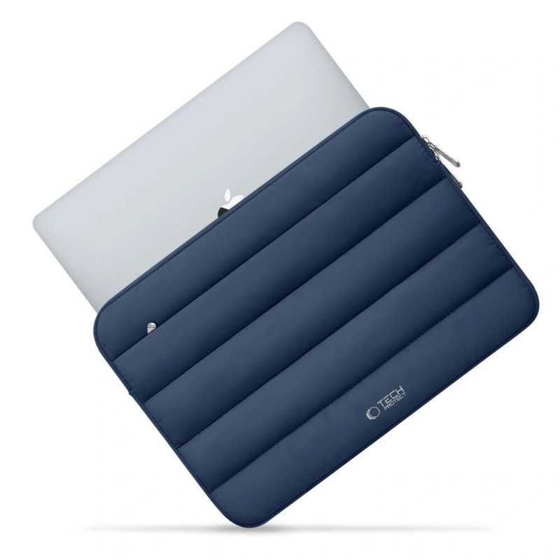 Capa para portátil Tech-Protect Fluffy 15-16", azul-marinho