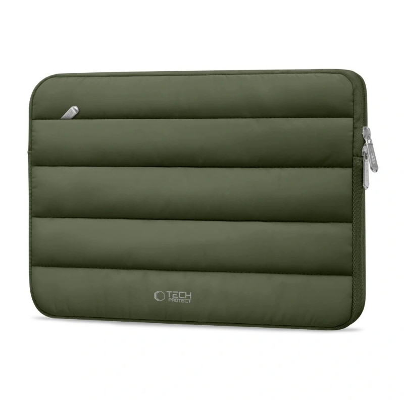 Capa para portátil Tech-Protect Fluffy 13-14" verde militar