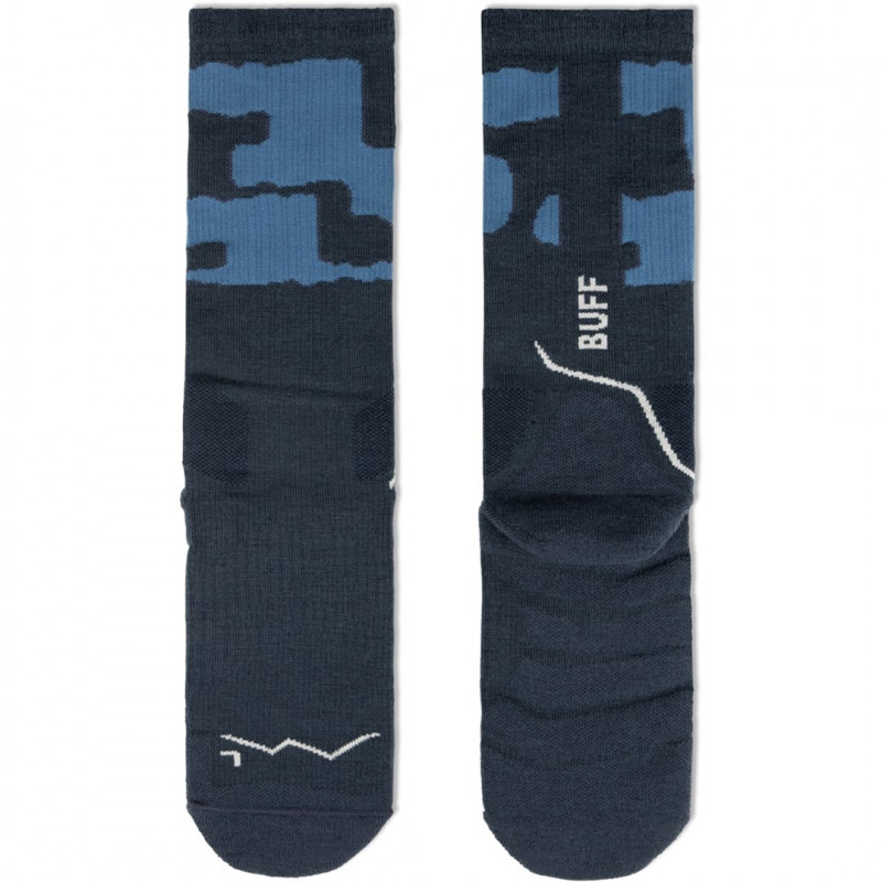 Meias Buff Merino MW Crew MWC2, Night Blue, L