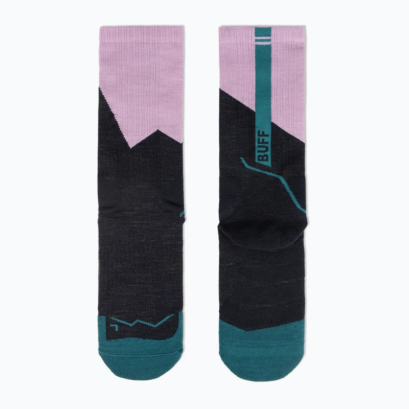 Meias de cano alto Buff Merino MW Crew MWC1, Orchid, L