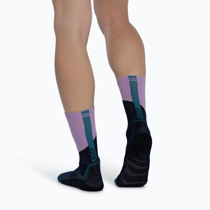 Meias de cano alto Buff Merino MW Crew MWC1, Orchid, L