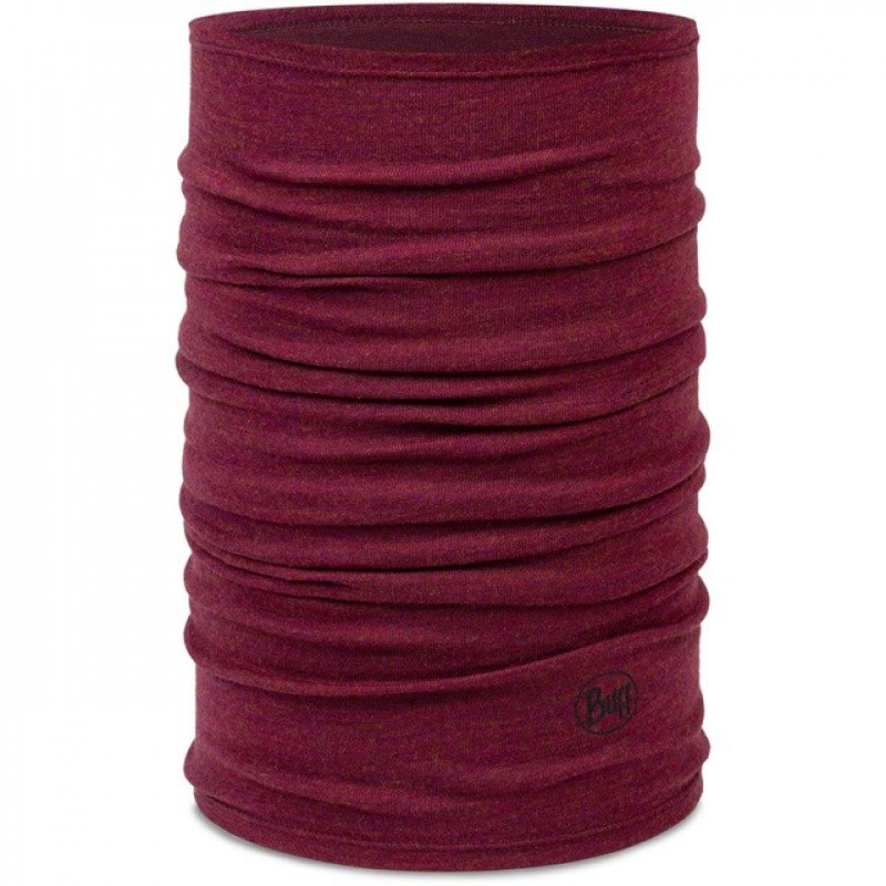 Buff Cachecol multifuncional Merino Midweight, Melange Tibetan Red