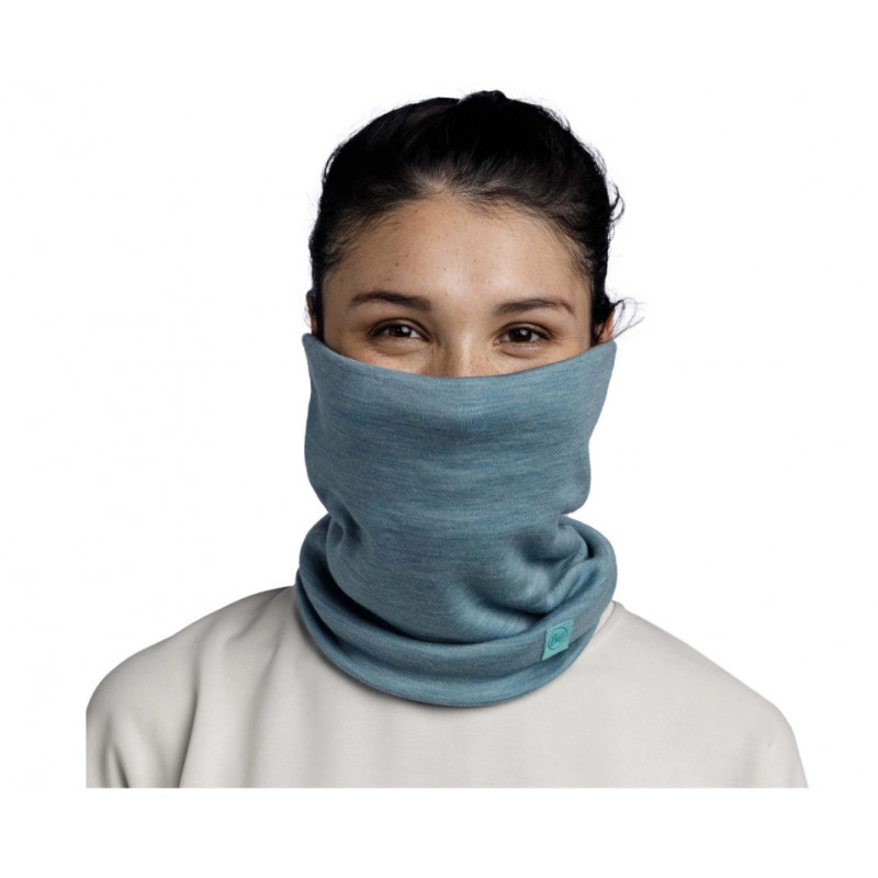 Buff Cachecol multifuncional Merino Heavyweight, solid pool