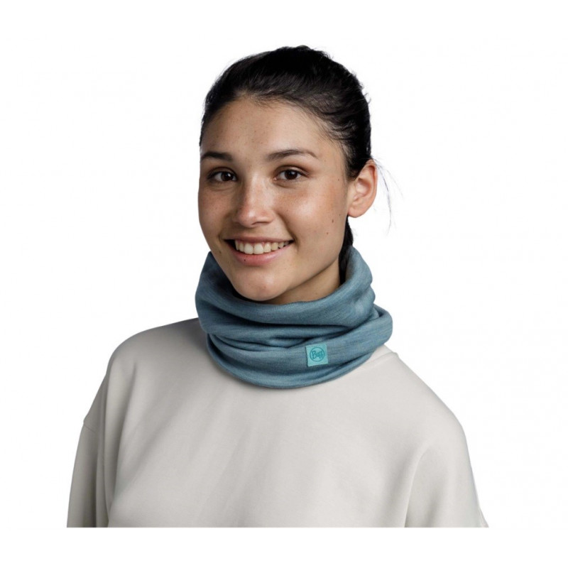 Buff Cachecol multifuncional Merino Heavyweight, solid pool