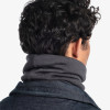 Buff Cachecol multifuncional Merino Heavyweight, cinzento sólido