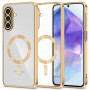 Capa MagFlex MagSafe Tech-Protect para Samsung Galaxy A27 5G, dourado brilhante