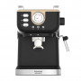 Máquina de café expresso de pistão Taurus Onyx Moka 1050 W 20 bar em madeira, madeira/preto/prateado