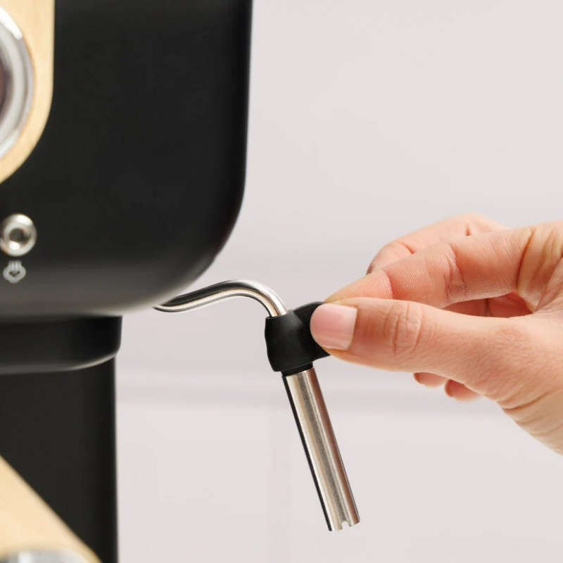 Máquina de café expresso de pistão Taurus Onyx Moka 1050 W 20 bar em madeira, madeira/preto/prateado
