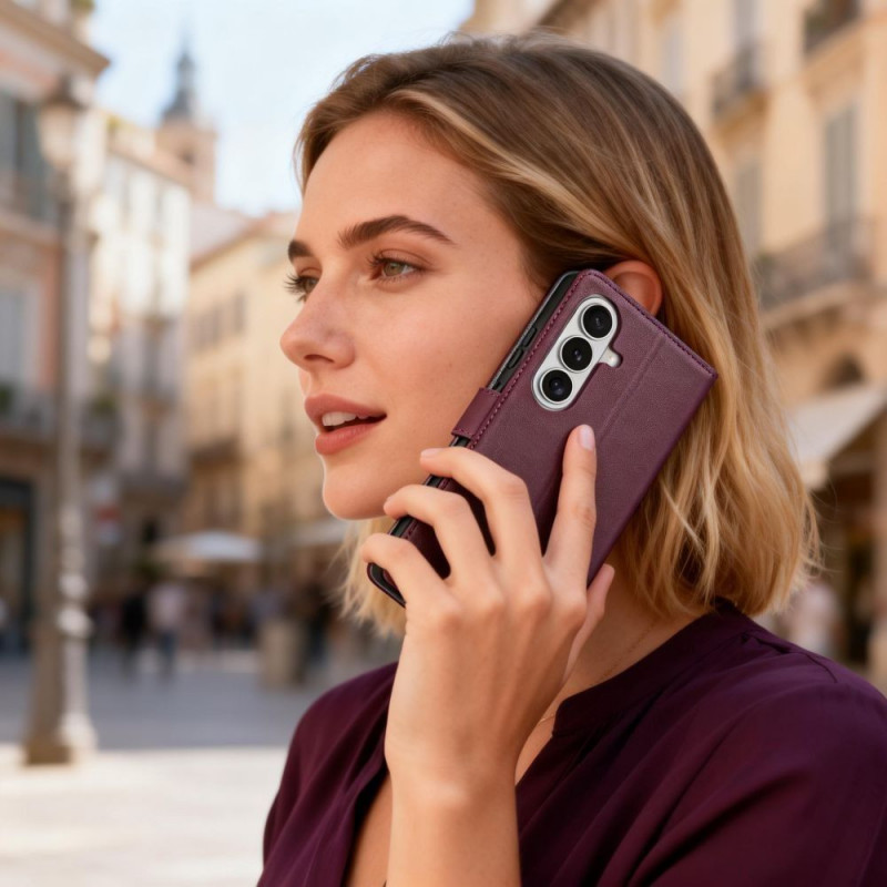 Capa carteira Tech-Protect para Samsung Galaxy A27 5G, bordô