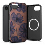 Capa Tech-Protect Lamano MagSafe para Apple iPhone 16e / 17e, castanha e roxa (Velvet Night)
