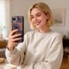 Capa Tech-Protect Lamano MagSafe para Apple iPhone 16e / 17e, castanha e roxa (Velvet Night)