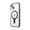 Capa Speck Presidio Perfect-Clear ClickLock & MagSafe SPK526 para Apple iPhone 15 / 14 / 13, transparente / preto fosco / cinzento ardósia