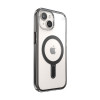 Capa Speck Presidio Perfect-Clear ClickLock & MagSafe SPK526 para Apple iPhone 15 / 14 / 13, transparente / preto fosco / cinzento ardósia