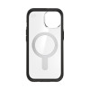 Capa Speck Presidio Perfect-Clear ClickLock & MagSafe SPK526 para Apple iPhone 15 / 14 / 13, transparente / preto fosco / cinzento ardósia
