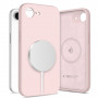 Capa Tech-Protect Silicone MagSafe para Apple iPhone 16e / 17e, rosa pérola