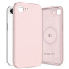 Capa Tech-Protect Silicone MagSafe para Apple iPhone 16e / 17e, rosa pérola