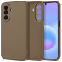 Capa de silicone Tech-Protect Icon para Samsung Galaxy A27 5G, castanha