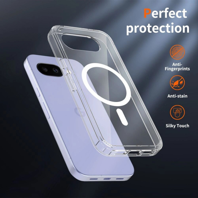 Capa Tech-Protect FlexAir Hybrid MagSafe para Google Pixel 10a, transparente