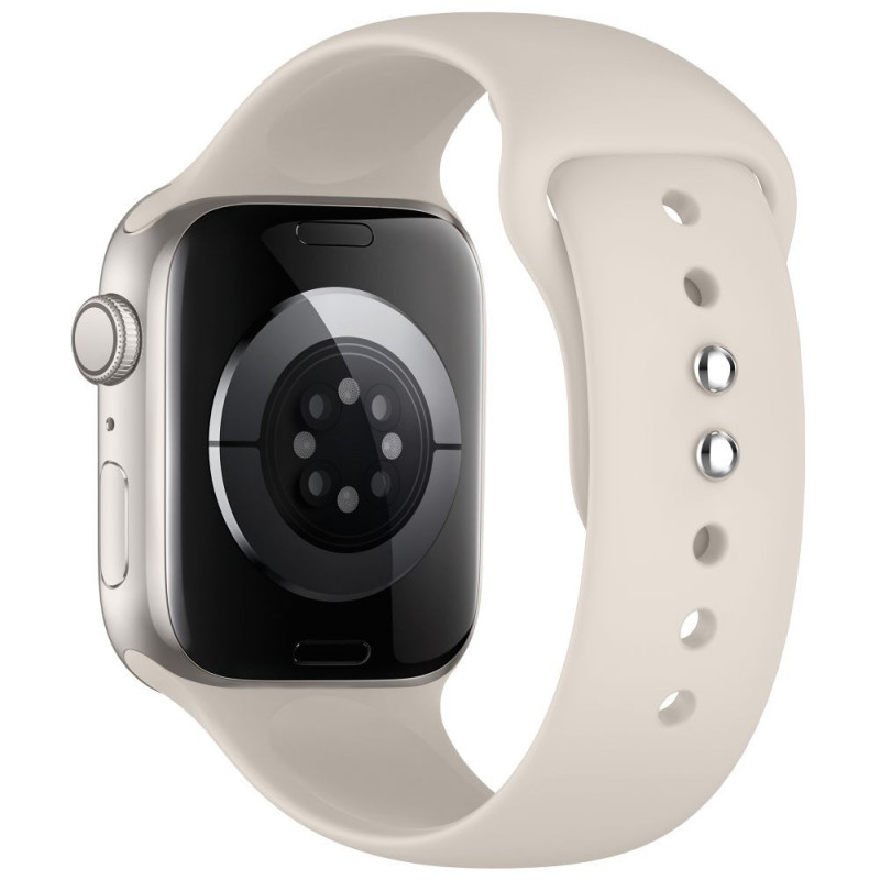 Pulseira de silicone Tech-Protect para Apple Watch 8 / 9 / 10 / 11 / 12 / SE / Ultra 44/45/46/49 mm, Starlight