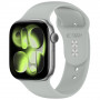 Pulseira de silicone Tech-Protect para Apple Watch 8 / 9 / 10 / 11 / 12 / SE / Ultra 44/45/46/49 mm, cinzento lunar