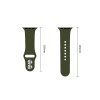 Pulseira de silicone Tech-Protect para Apple Watch 8 / 9 / 10 / 11 / 12 / SE / Ultra 44/45/46/49 mm, verde-oliva
