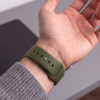 Pulseira de silicone Tech-Protect para Apple Watch 8 / 9 / 10 / 11 / 12 / SE / Ultra 44/45/46/49 mm, verde-oliva