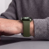 Pulseira de silicone Tech-Protect para Apple Watch 8 / 9 / 10 / 11 / 12 / SE / Ultra 44/45/46/49 mm, verde-oliva