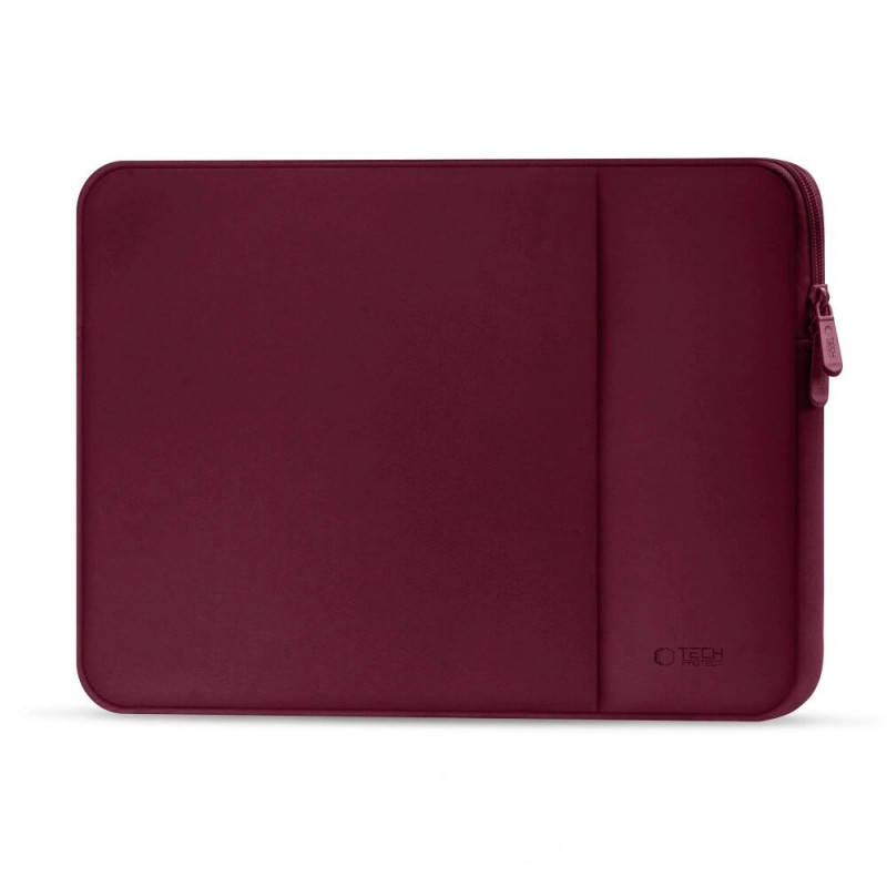Capa para portátil Tech-Protect em neoprene 13", bordô