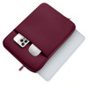 Capa para portátil Tech-Protect em neoprene 13", bordô