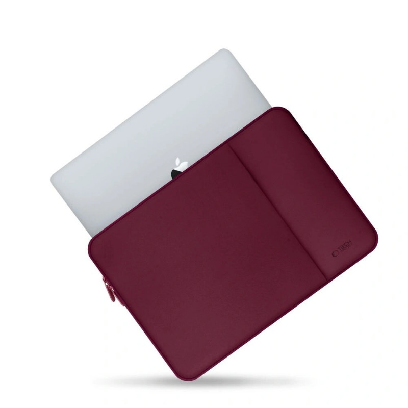Capa para portátil Tech-Protect em neoprene 15-16", bordô