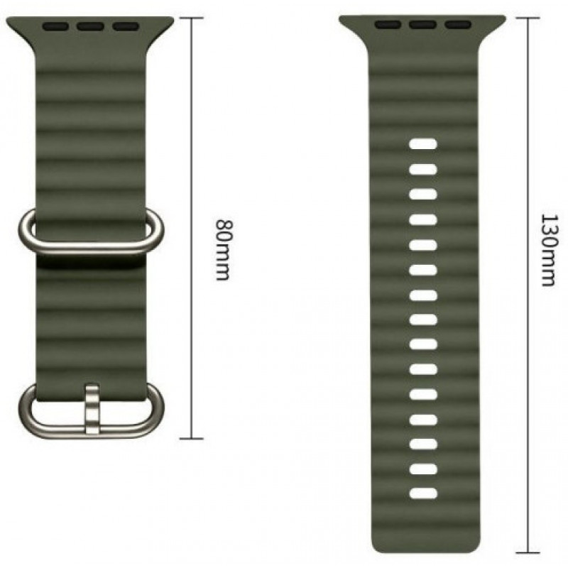Pulseira Tech-Protect Iconband Pro para Apple Watch 8 / 9 / 10 / 11 / 12 / SE / Ultra 44/45/46/49 mm, verde militar