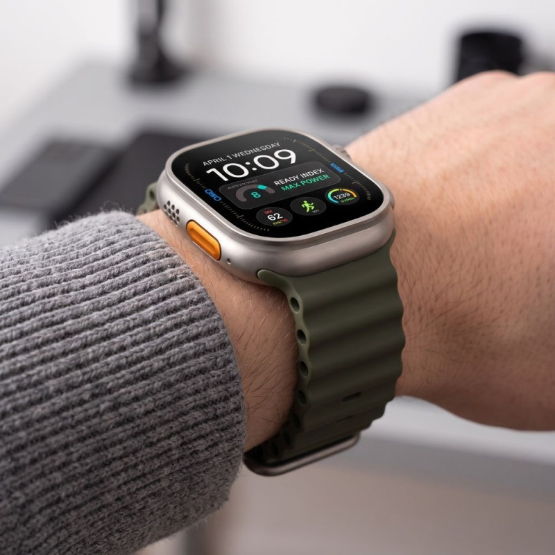 Pulseira Tech-Protect Iconband Pro para Apple Watch 8 / 9 / 10 / 11 / 12 / SE / Ultra 44/45/46/49 mm, verde militar