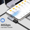 Adaptador angular USB-C Tech-Protect UltraBoost AA01, cinzento