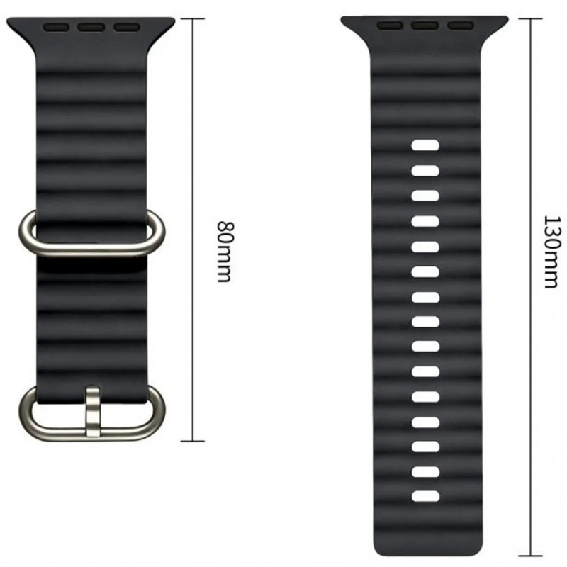 Pulseira Tech-Protect Iconband Pro para Apple Watch 8 / 9 / 10 / 11 / 12 / SE / Ultra 44/45/46/49 mm, cinzento carvão