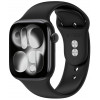 Pulseira de silicone Tech-Protect para Apple Watch 8 / 9 / 10 / 11 / 12 / SE / Ultra 44/45/46/49 mm, preta