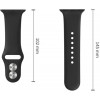 Pulseira de silicone Tech-Protect para Apple Watch 8 / 9 / 10 / 11 / 12 / SE / Ultra 44/45/46/49 mm, preta
