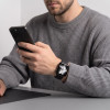Pulseira de silicone Tech-Protect para Apple Watch 8 / 9 / 10 / 11 / 12 / SE / Ultra 44/45/46/49 mm, preta
