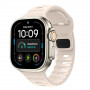 Pulseira Tech-Protect Silicone Line para Apple Watch 8 / 9 / 10 / 11 / 12 / SE / Ultra 44/45/46/49 mm, Stone